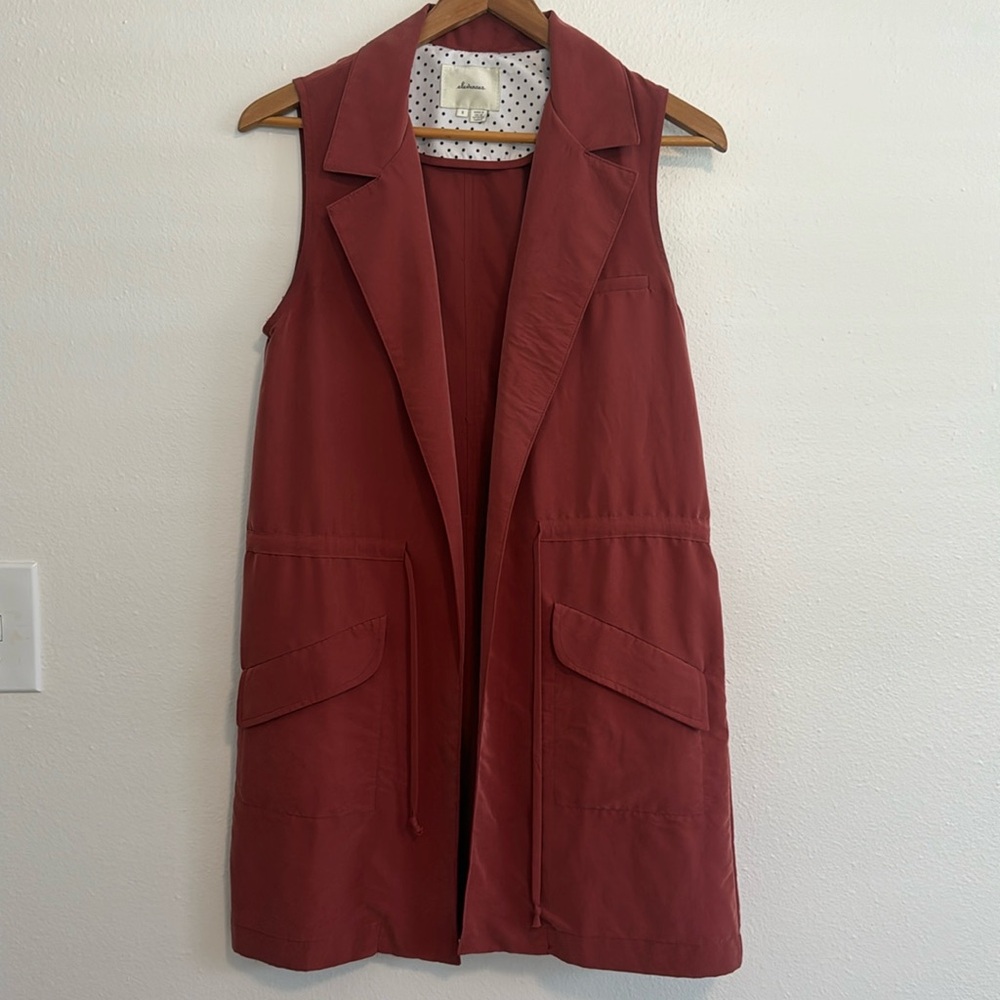 Anthropologie sleeveless blazer